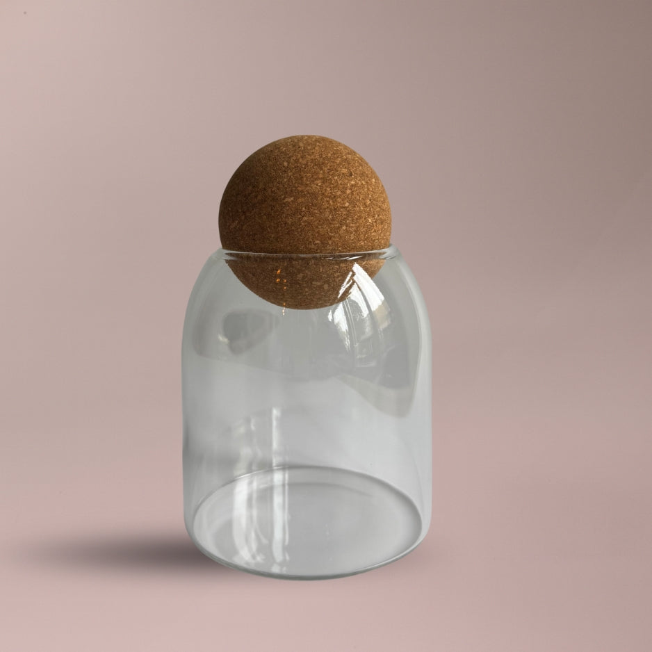 Glazen Geurpotje met Kurken Balsluiting