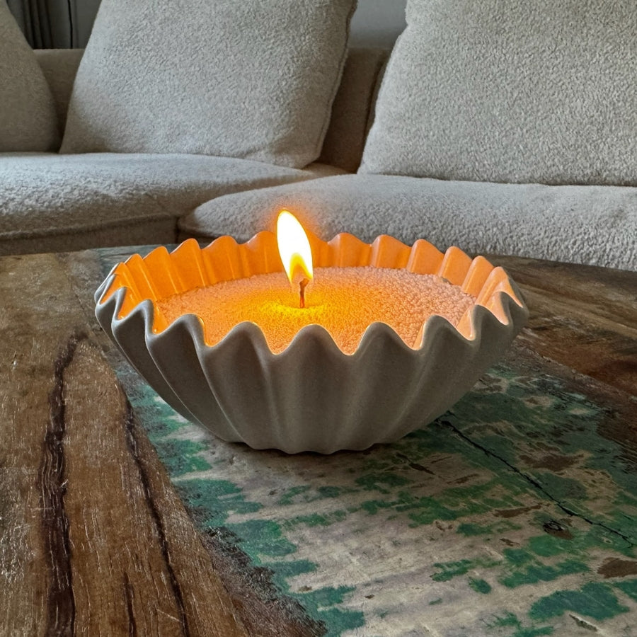 Keramieken Kaarsenschaal - Kaarsenzand Editie (Klein, 15 cm)