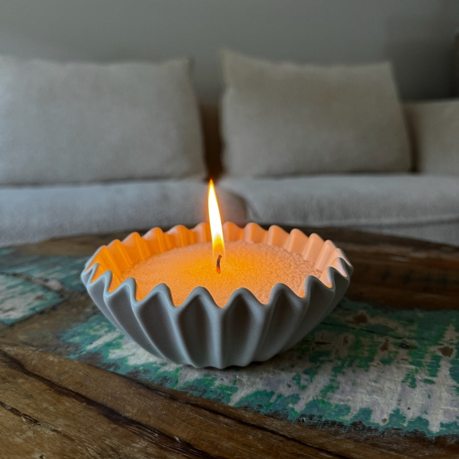 Keramieken Kaarsenschaal - Kaarsenzand Editie (Klein, 15 cm)